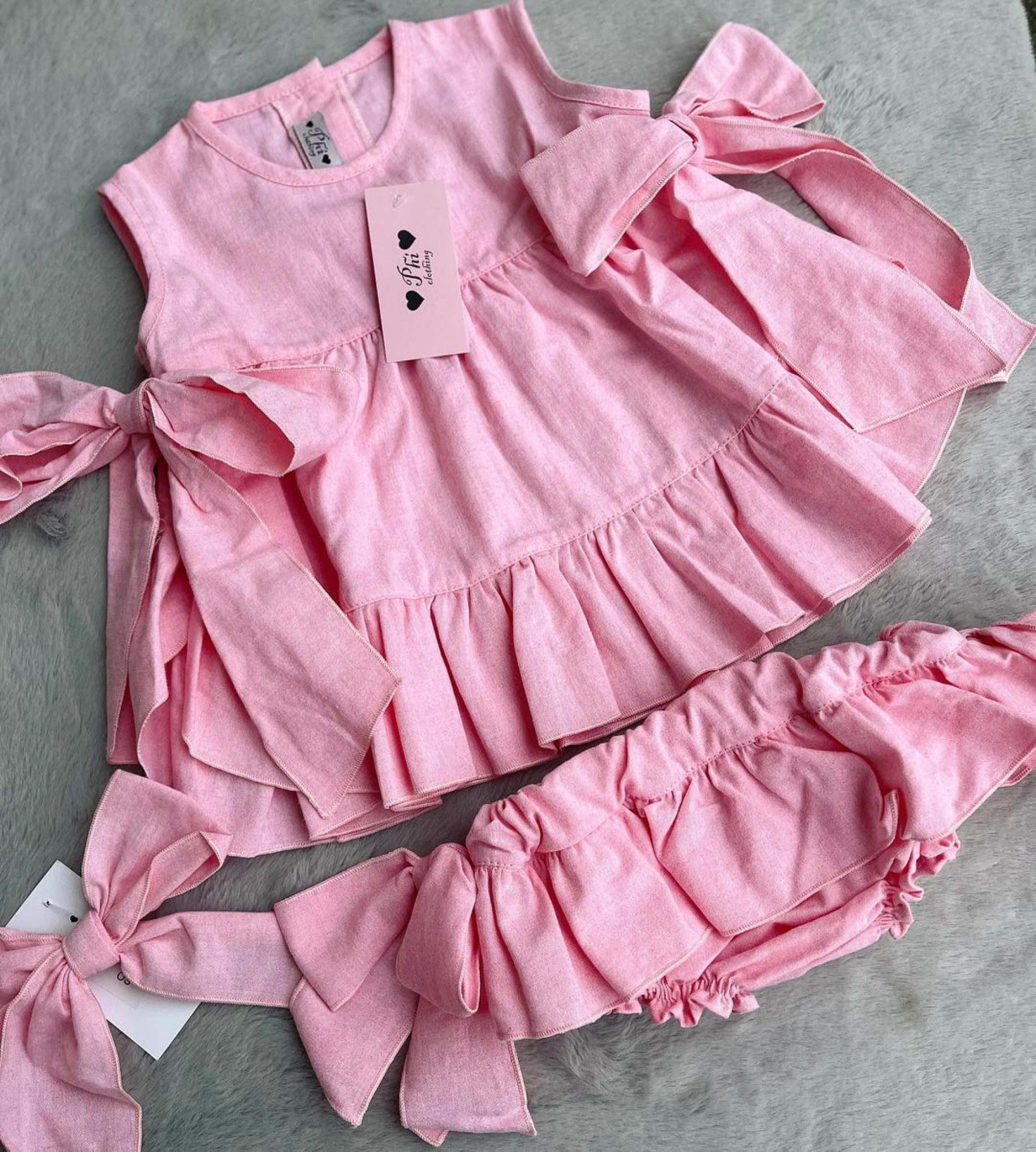 Pink chambray bloomer