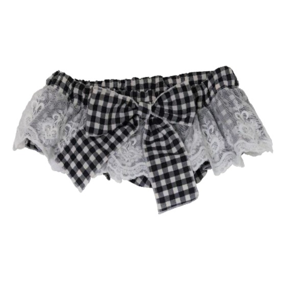 Black Vichy with Tule bloomer Black Vichy with Tule bloomer
