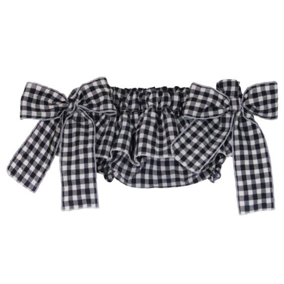 Black Vichy bloomer