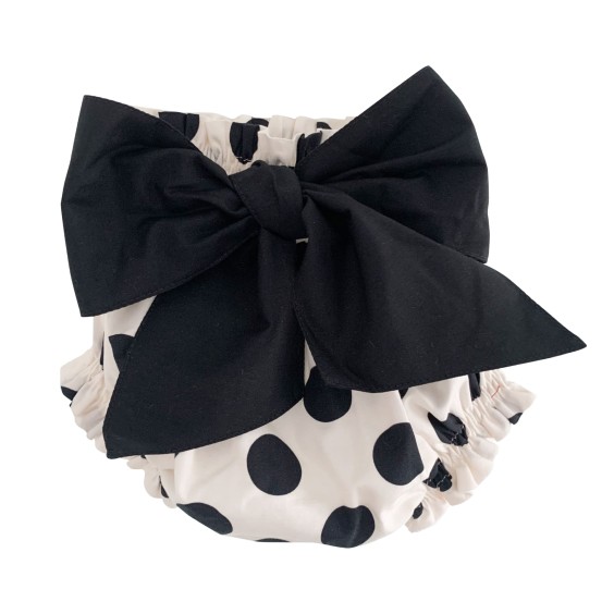 Ivory with black dots knicker