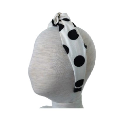 Bandeau � pois noirs
