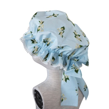Touca jasmin com renda