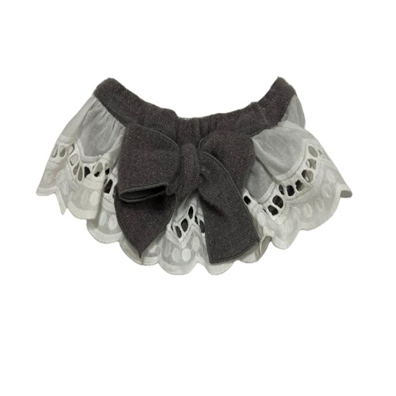 Bloomer en jerseu gris avec dentelle