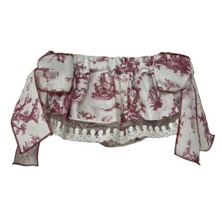 Bordeaux toile de jouy bloomer