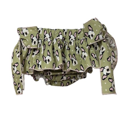 Dogs 2 bows bloomer