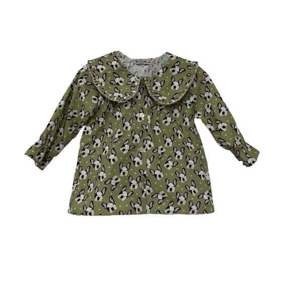 Dogs 2 collar blouse