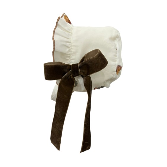 Acorn print bonnet Acorn print bonnet