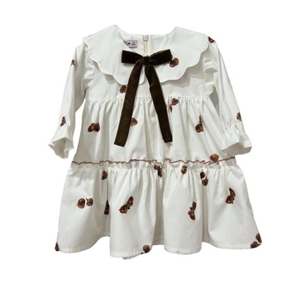 Acorn print 2 collar dress Acorn print 2 collar dress