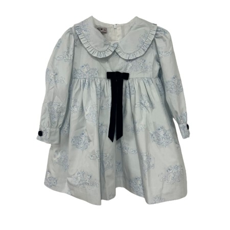 Blue with angels classic dress