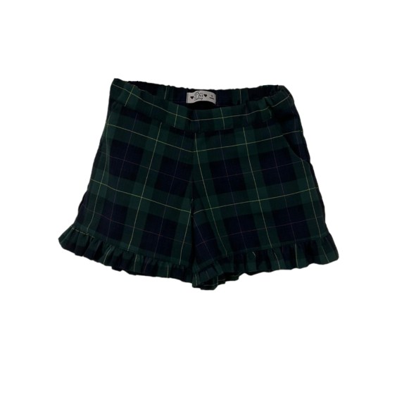 Green and blue tartan shorts Green and blue tartan shorts