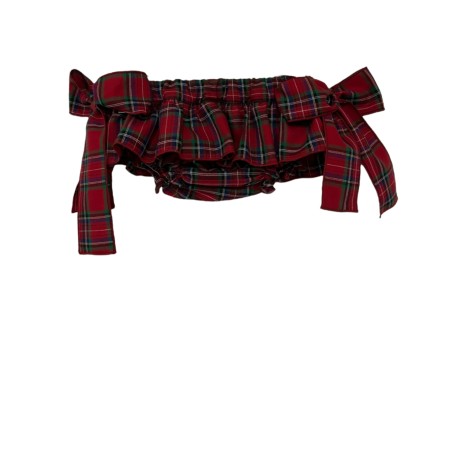 Bloomer en tartan rouge