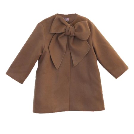 Beige bow coat Beige bow coat
