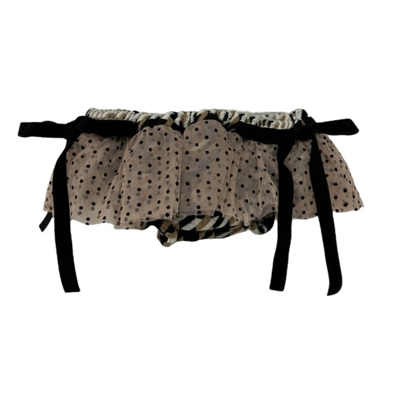Pied de poule bloomer with tule Pied de poule bloomer with tule