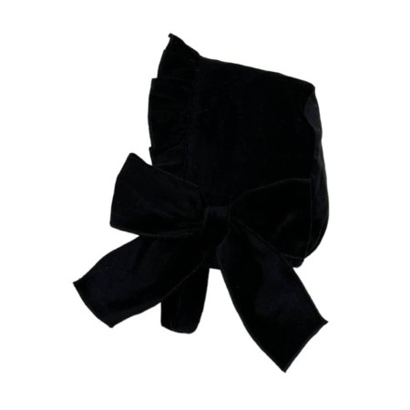 Bonnet velours noir