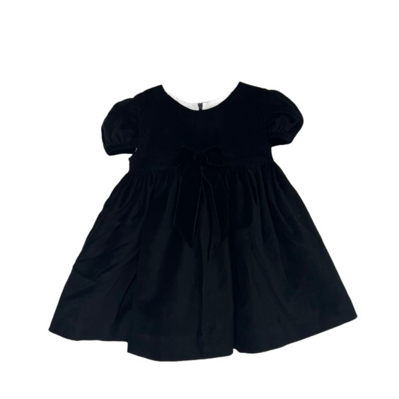 Black velvet classic dress
