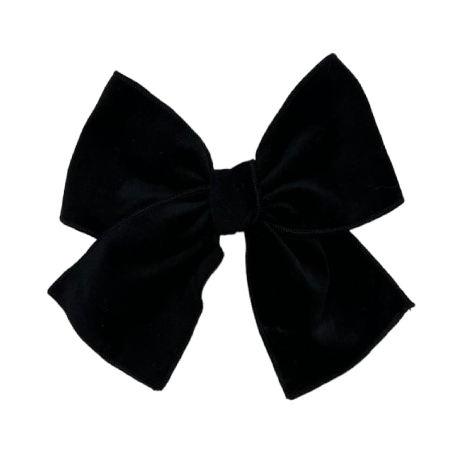 Black velvet hair bow