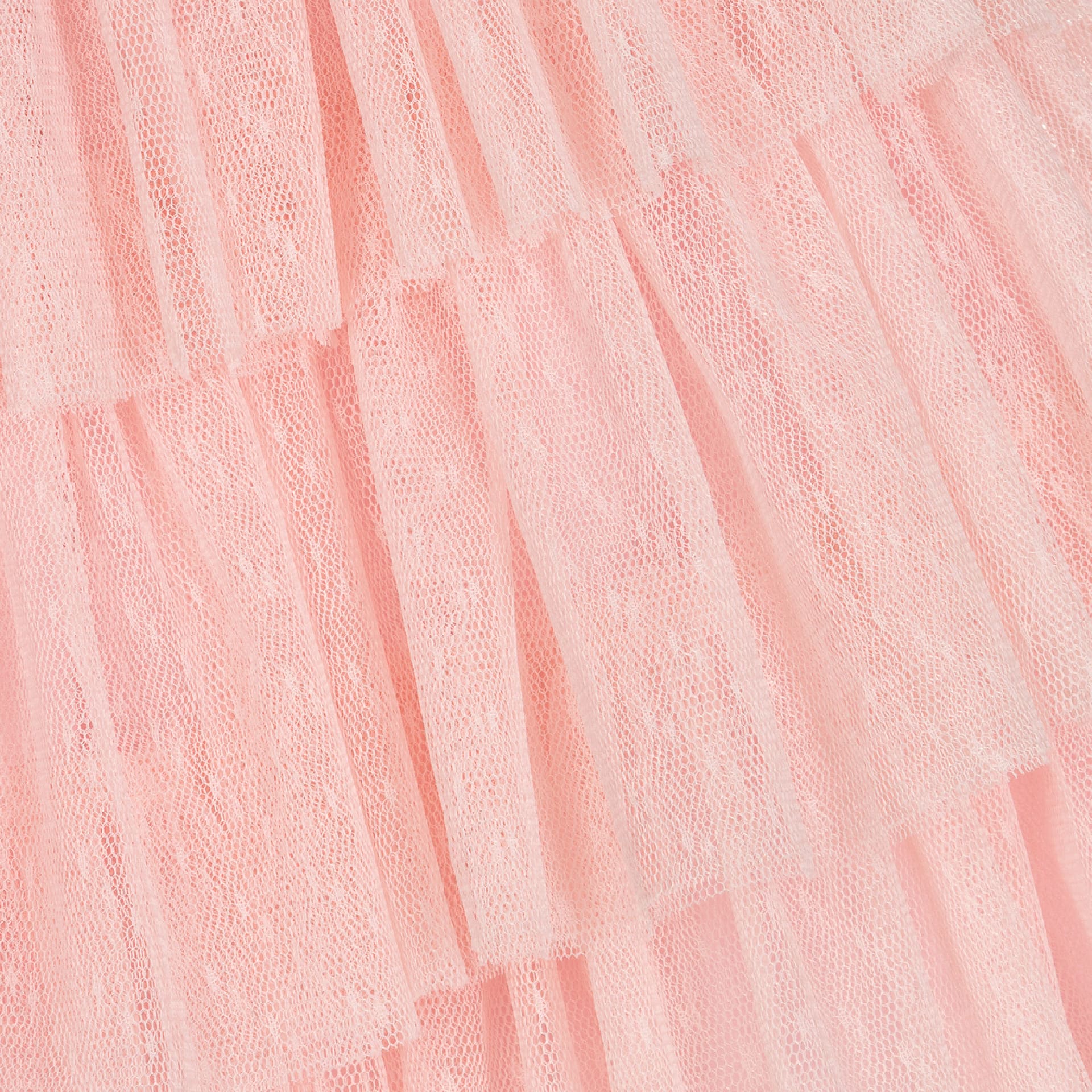 Vestido em veludo rosa com tule rosa
