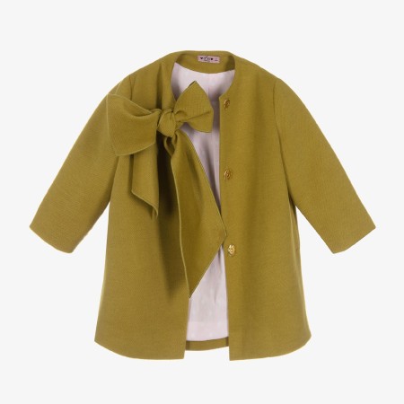 Green bow coat Green bow coat