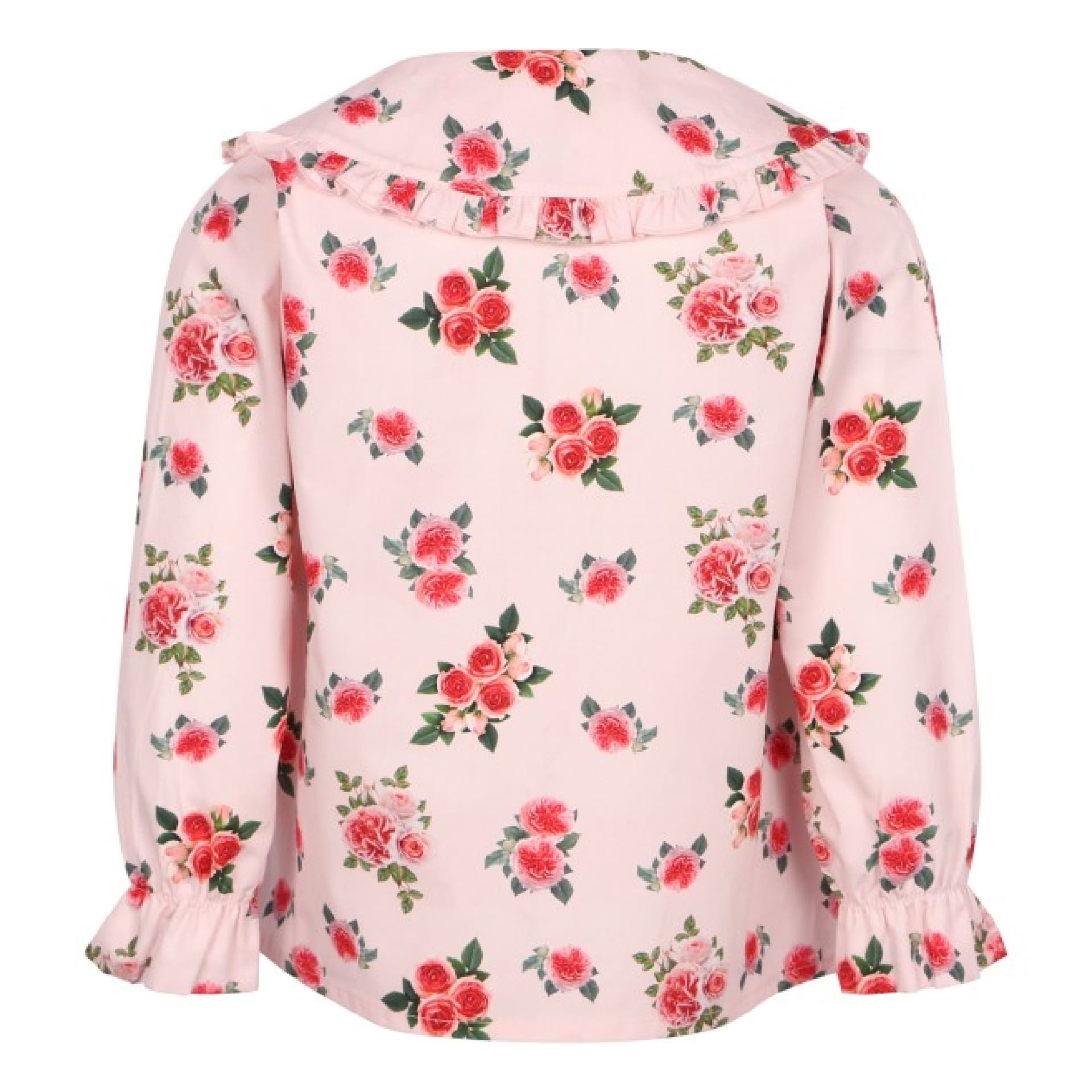 Pink camellia 2 collar blouse
