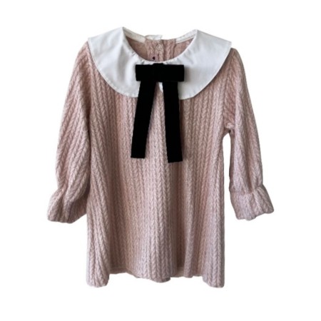Pink wool blouse