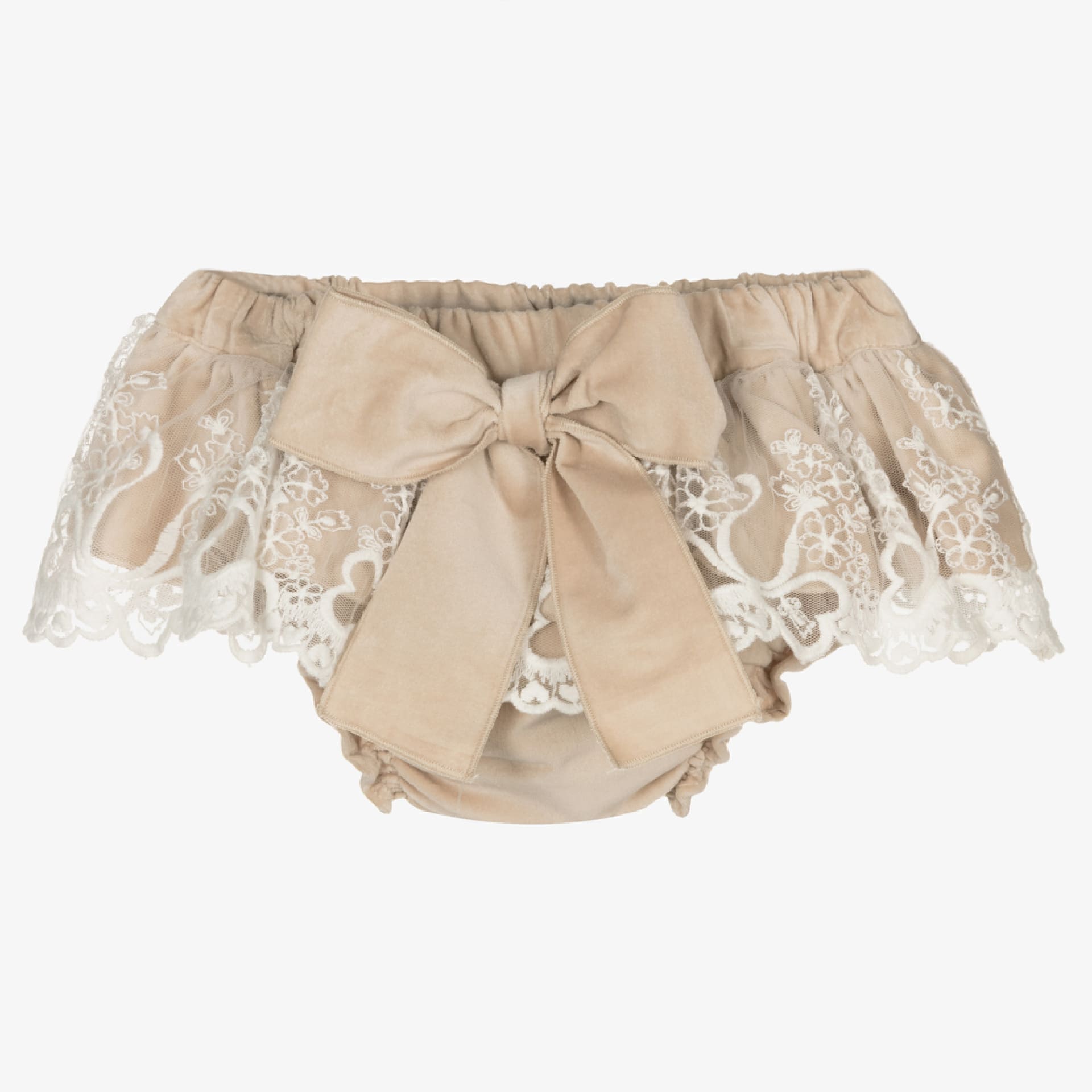 Bloomer velours bege avec tulle