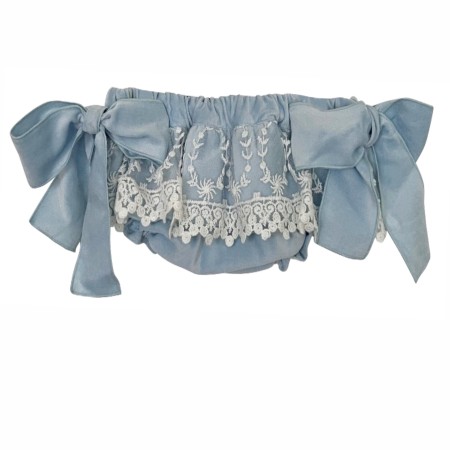 Blue velvet tule bloomer