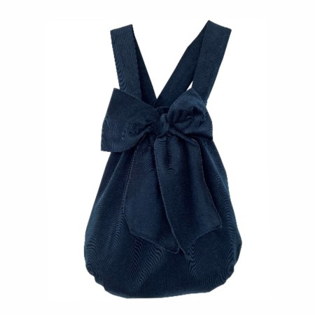 Navy corduroy romper