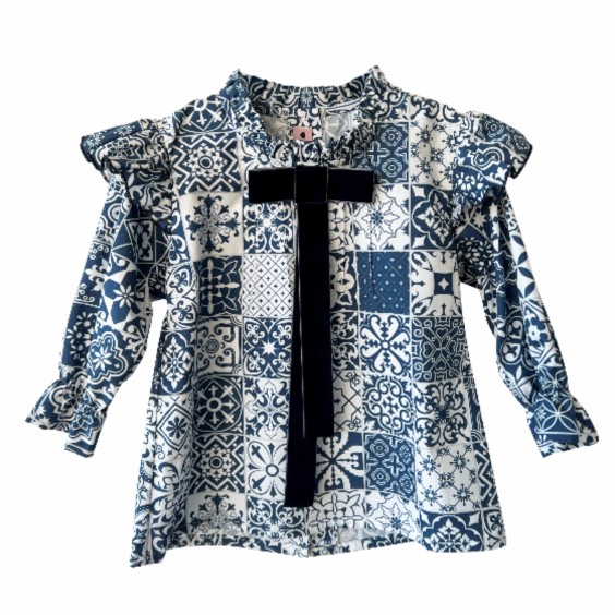 Portuguese tile blouse Portuguese tile blouse