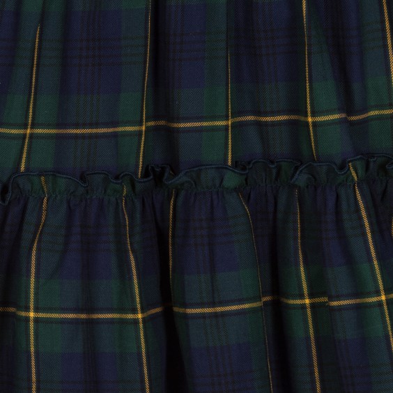 Robe  carreaux bleus et verts