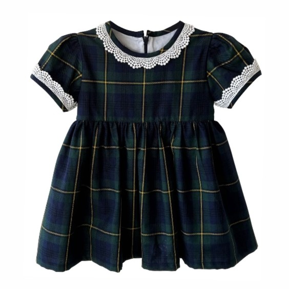 Green tartan dress Green tartan dress