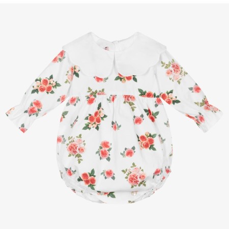 Ivory camellia long sleeve romper Ivory camellia long sleeve romper