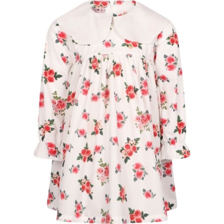 Ivory camellia dress