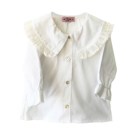 White 2 collar blouse