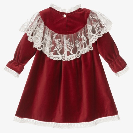Vestido veludo bordeaux com folho tule Vestido veludo bordeaux com folho tule