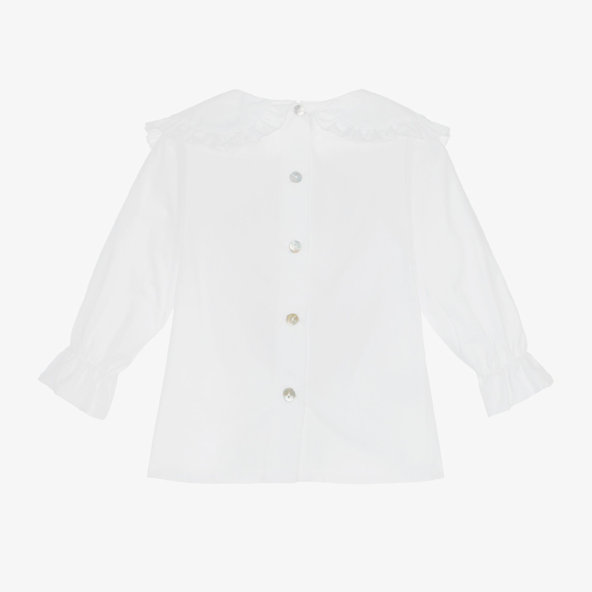 Blusa bramca com laço xadrez vermelho