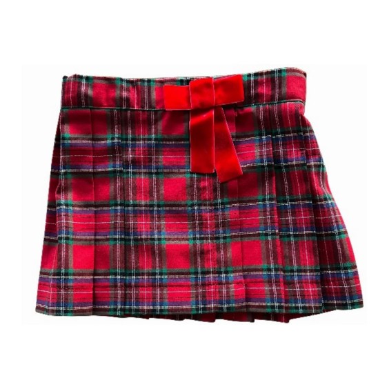 red plaid pleated skirt red plaid pleated skirt