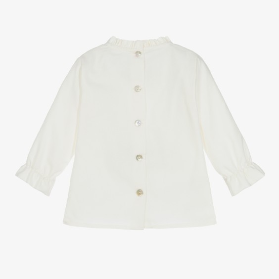 Blouse ivoire avec noeud