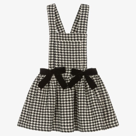 Pied poule dungaree skirt Pied poule dungaree skirt
