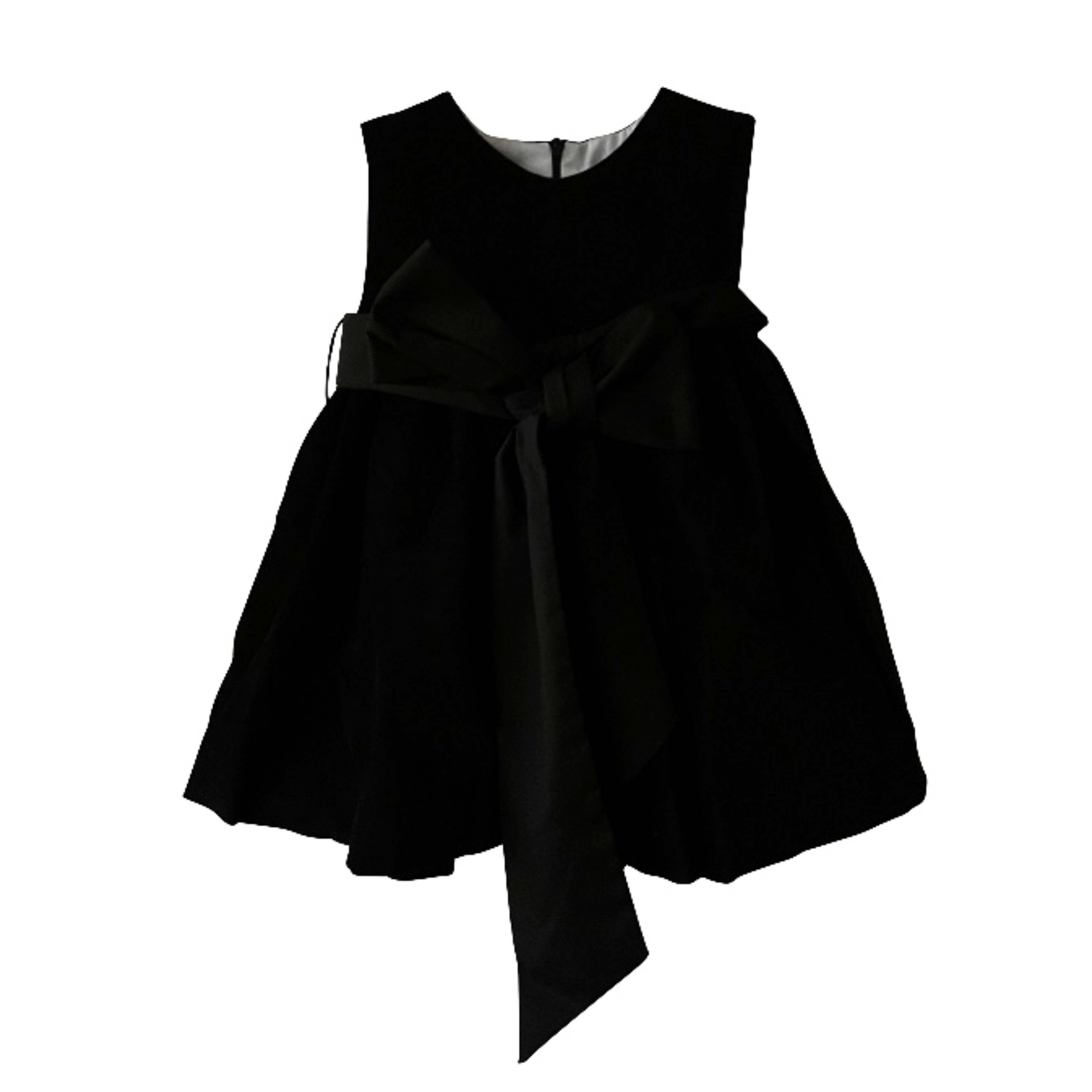 Black velvet classic dress