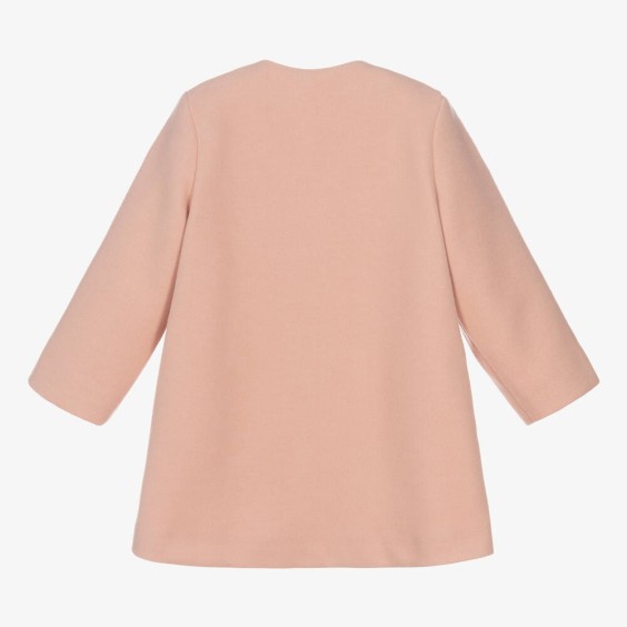 Pink bow coat