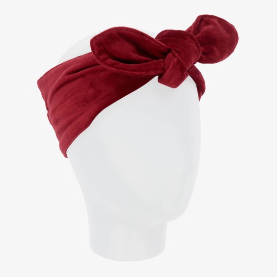 Bordeaux velvet hairband
