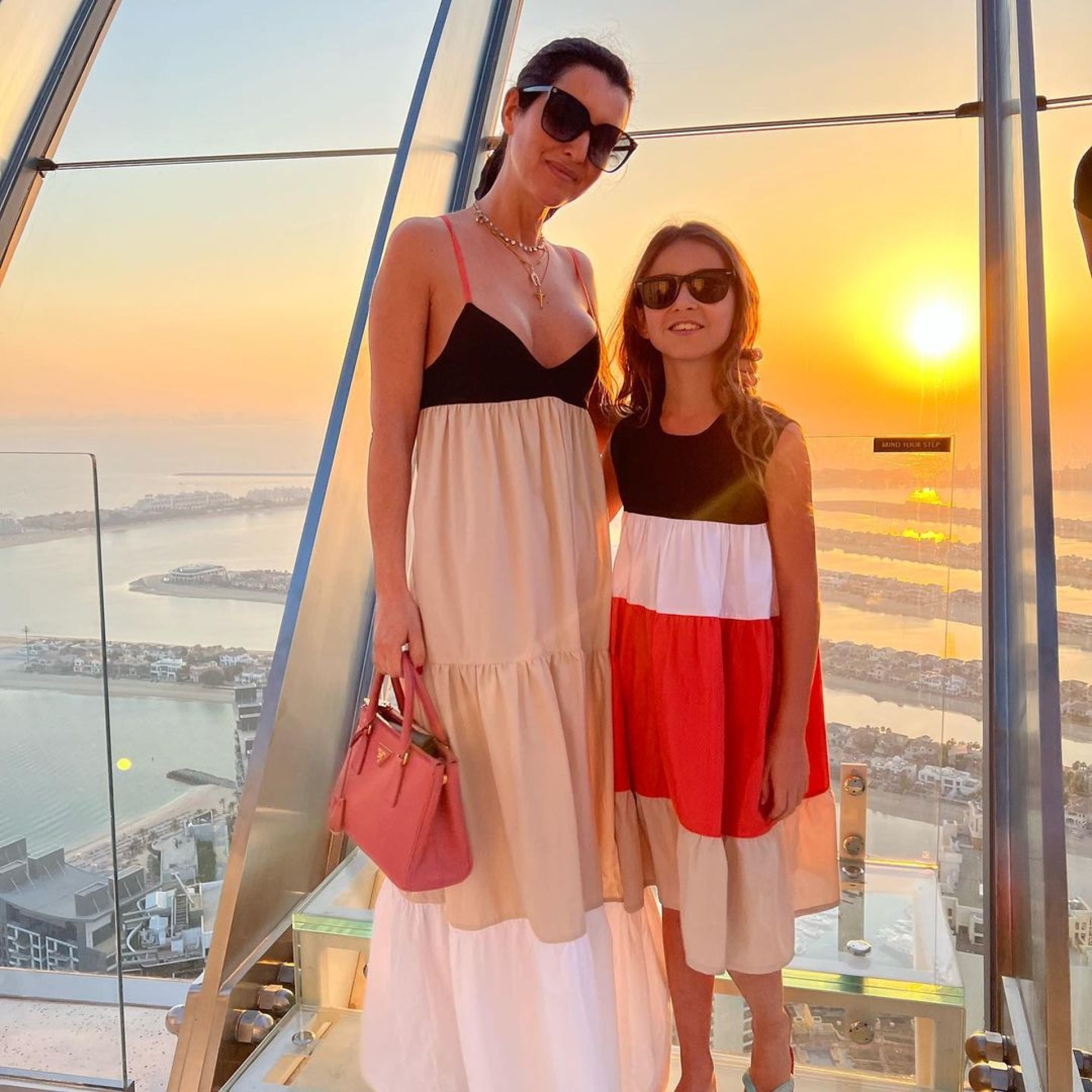 Multicolor long dress - woman