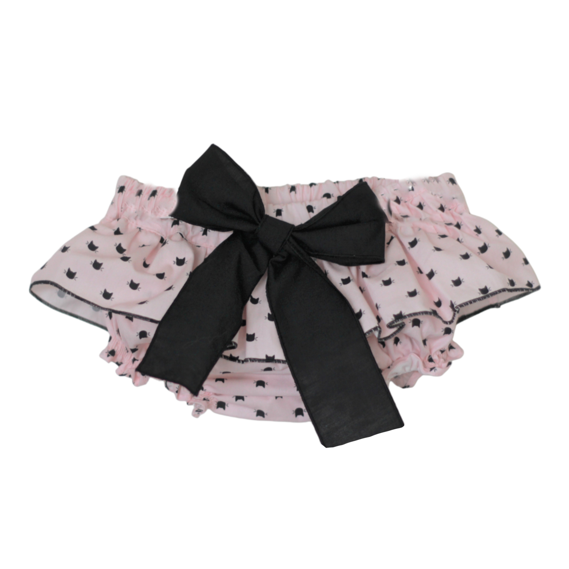Cats Black bow bloomer