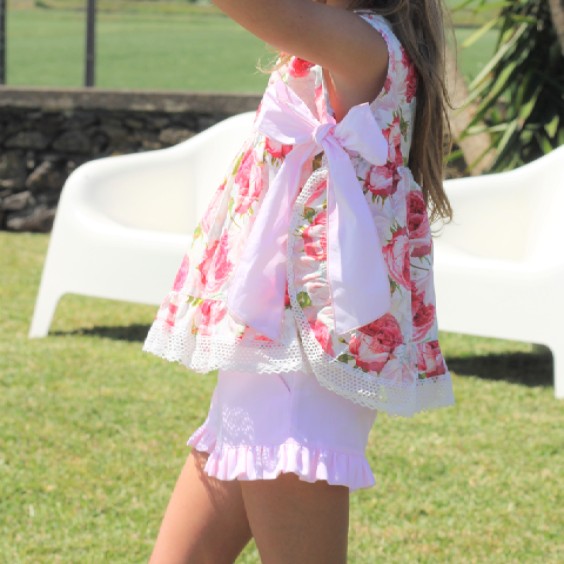 Pink piquet Shorts