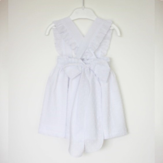 White plumeti Dress