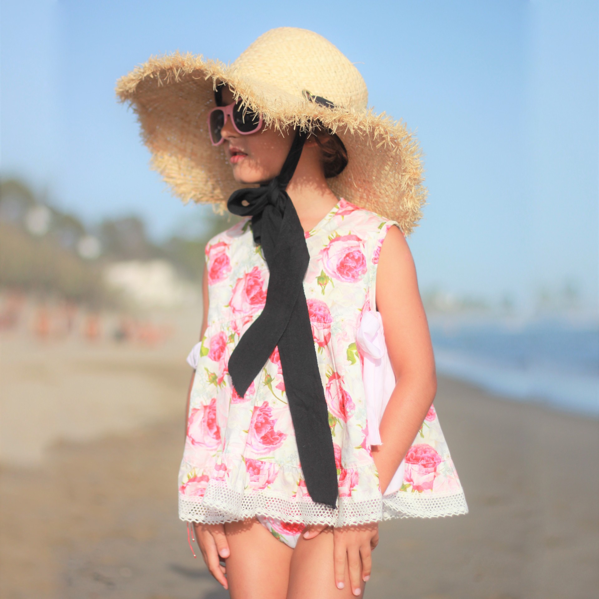 Peony two bows tunic
