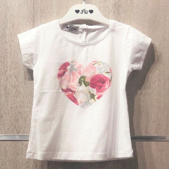 Heart Peony T-shirt - Woman