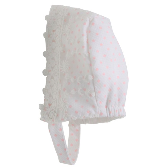 Pink dots Bonnet Pink dots Bonnet