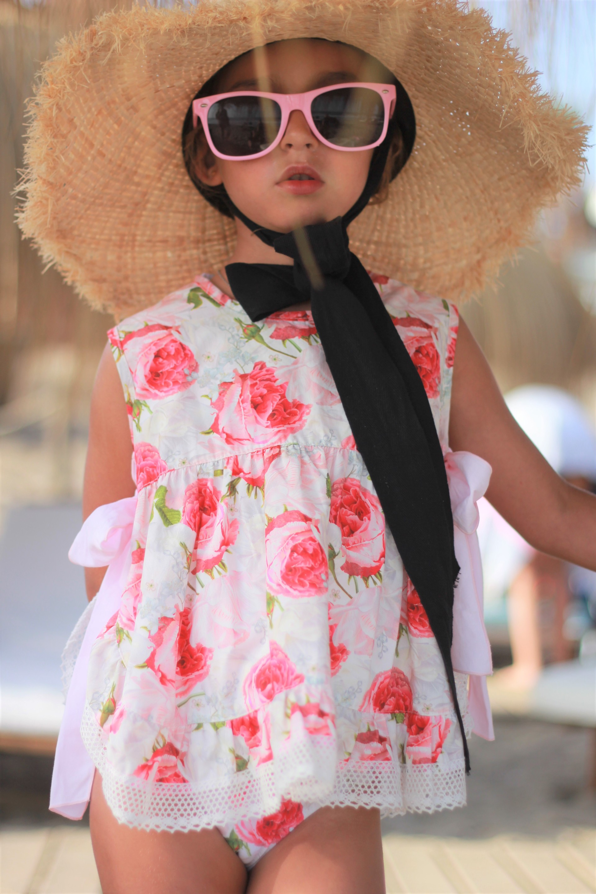 Peony two bows tunic