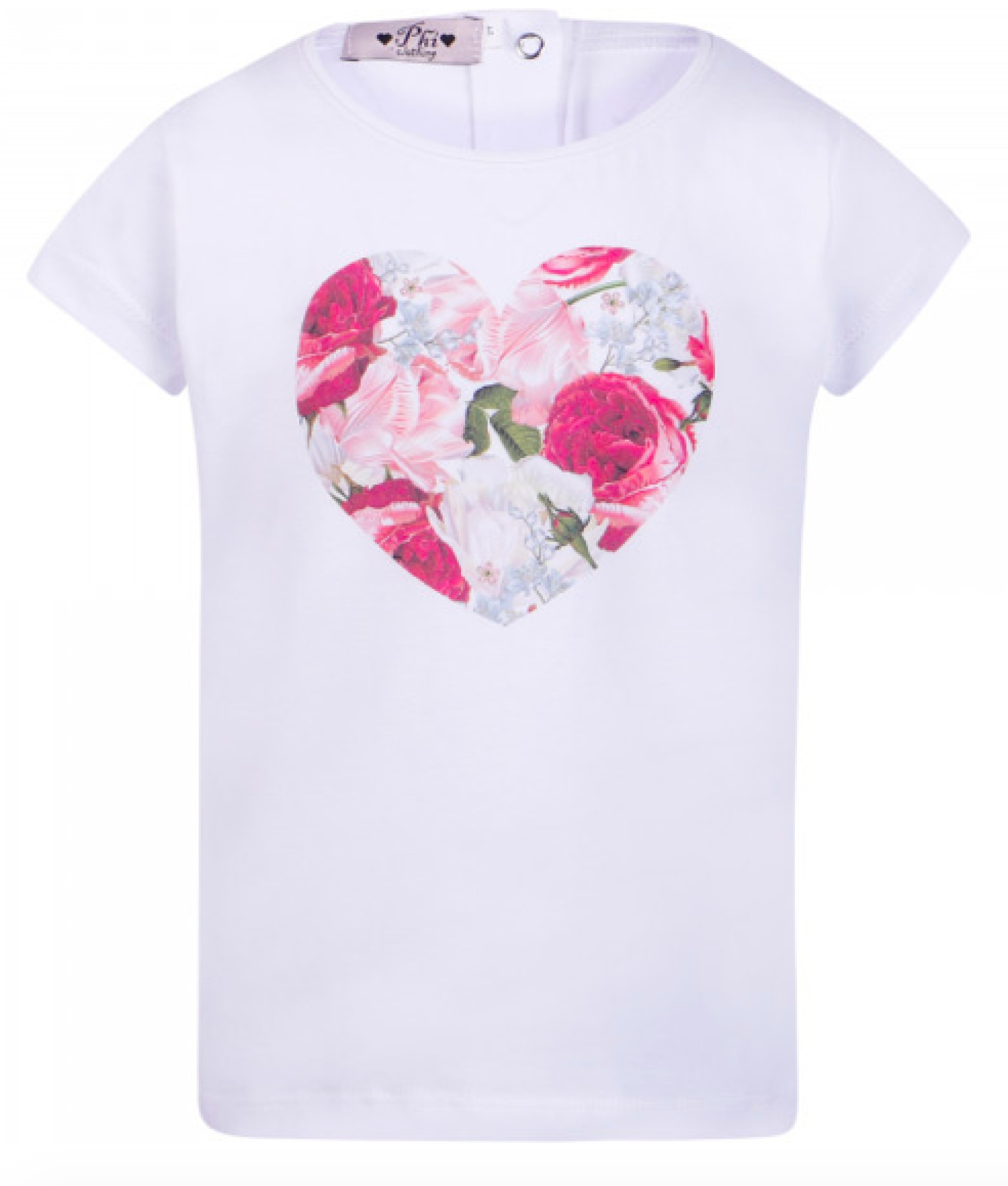 Heart Peony T-shirt - Woman